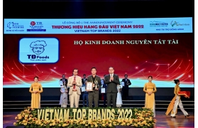 Thực phẩm sạch TĐ FOODS vinh dự lọt top 100 Thương hiệu hàng đầu Việt Nam 2022